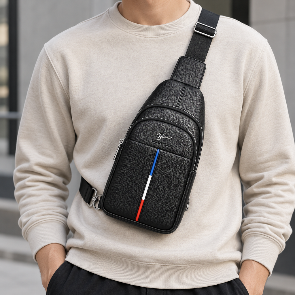 Sacoche Bandoulière Homme en Cuir – Paris