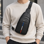 Sacoche Bandoulière Homme en Cuir – Paris