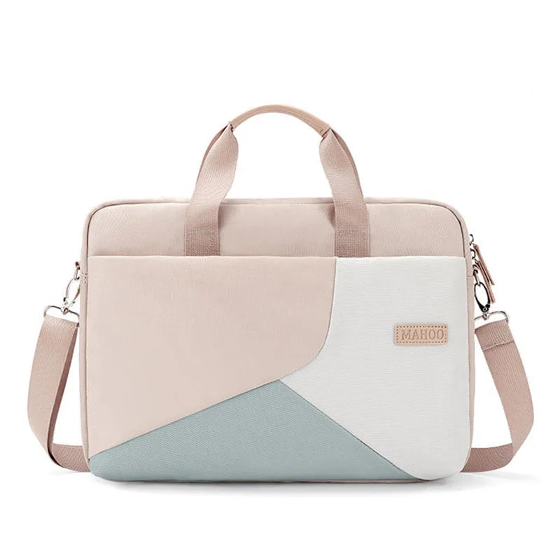 Sacoche Ordinateur Femme Tricolore Matelassé - LUCIE