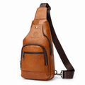 Sacoche Bandoulière Poitrine Cuir Camel – TORVEN