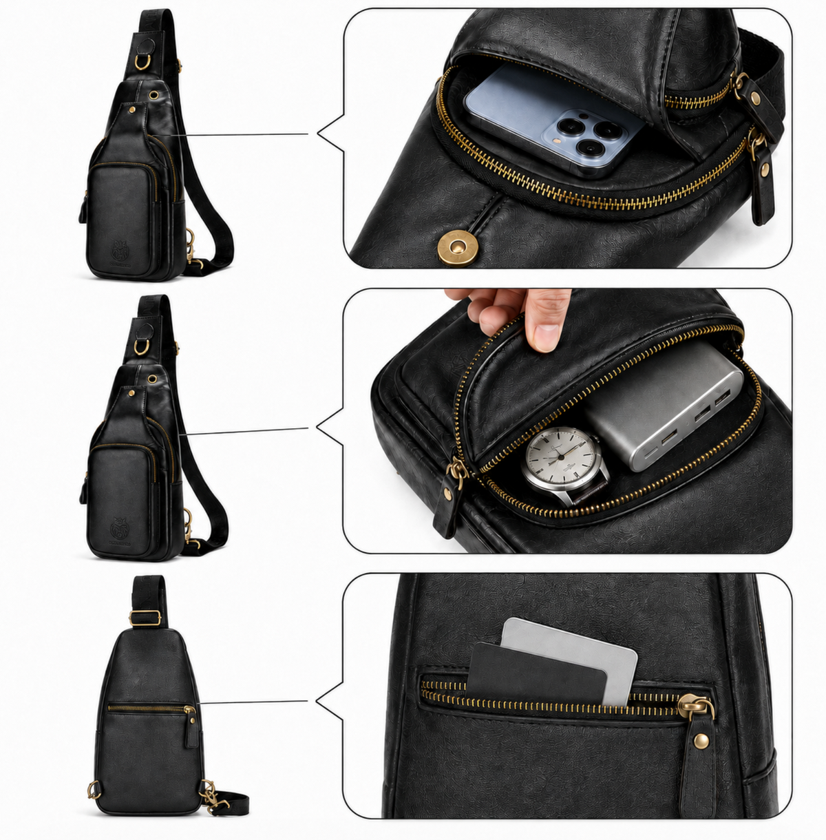 Sacoche Bandoulière en Cuir – KAÏRO