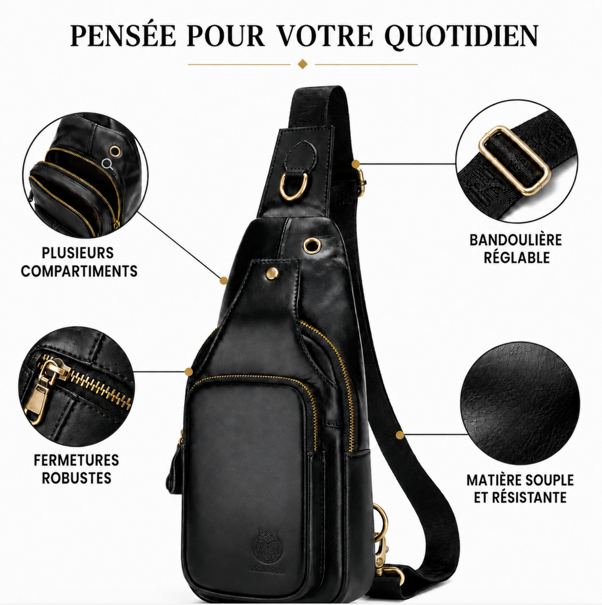 Sacoche Bandoulière en Cuir – KAÏRO