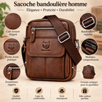 Sacoche Bandoulière en Cuir – Léon