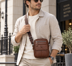Sacoche Bandoulière en Cuir – Léon