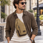 sacoche bandoulière homme en toile- Madrid