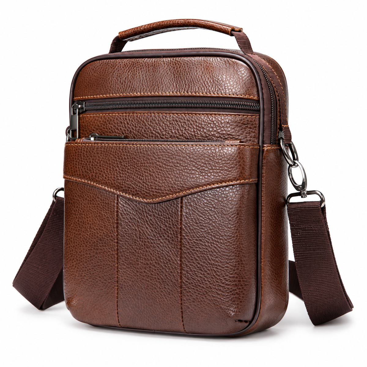 Sacoche bandoulière homme pour le travail en cuir - Bad boy