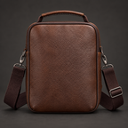 Sacoche bandoulière homme pour le travail en cuir - Bad boy