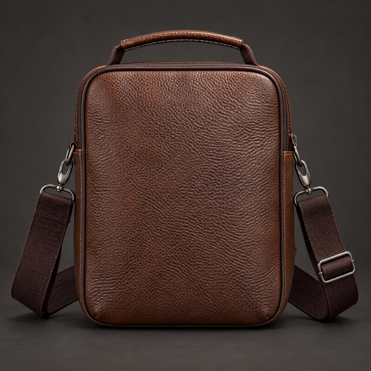 Sacoche bandoulière homme pour le travail en cuir - Bad boy