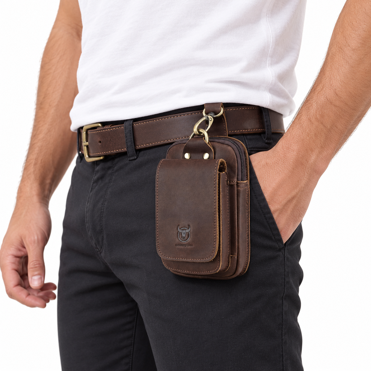 Mini Sacoche Ceinture Cuir Véritable – THORNE