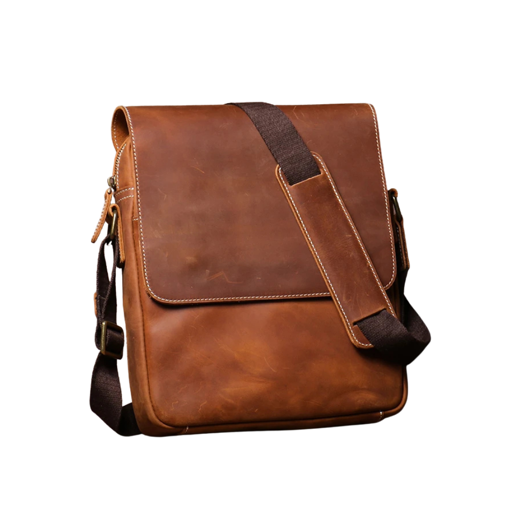 Sacoche Bandoulière Cuir Vintage – ALDRIC