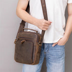 Sacoche Bandoulière en Cuir Vintage - GARRETT