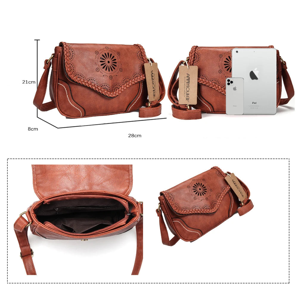 Sac Bandoulière Femme Cuir Bohème – SÉRAPHINE