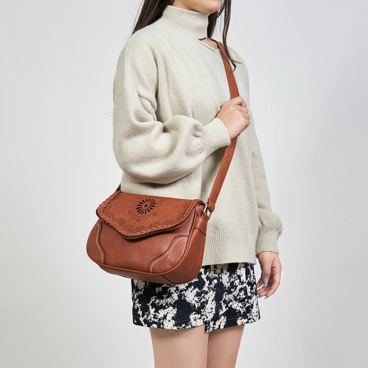 Sac Bandoulière Femme Cuir Bohème – SÉRAPHINE