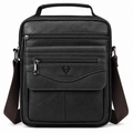 Sacoche en cuir bandoulière- Black Humer