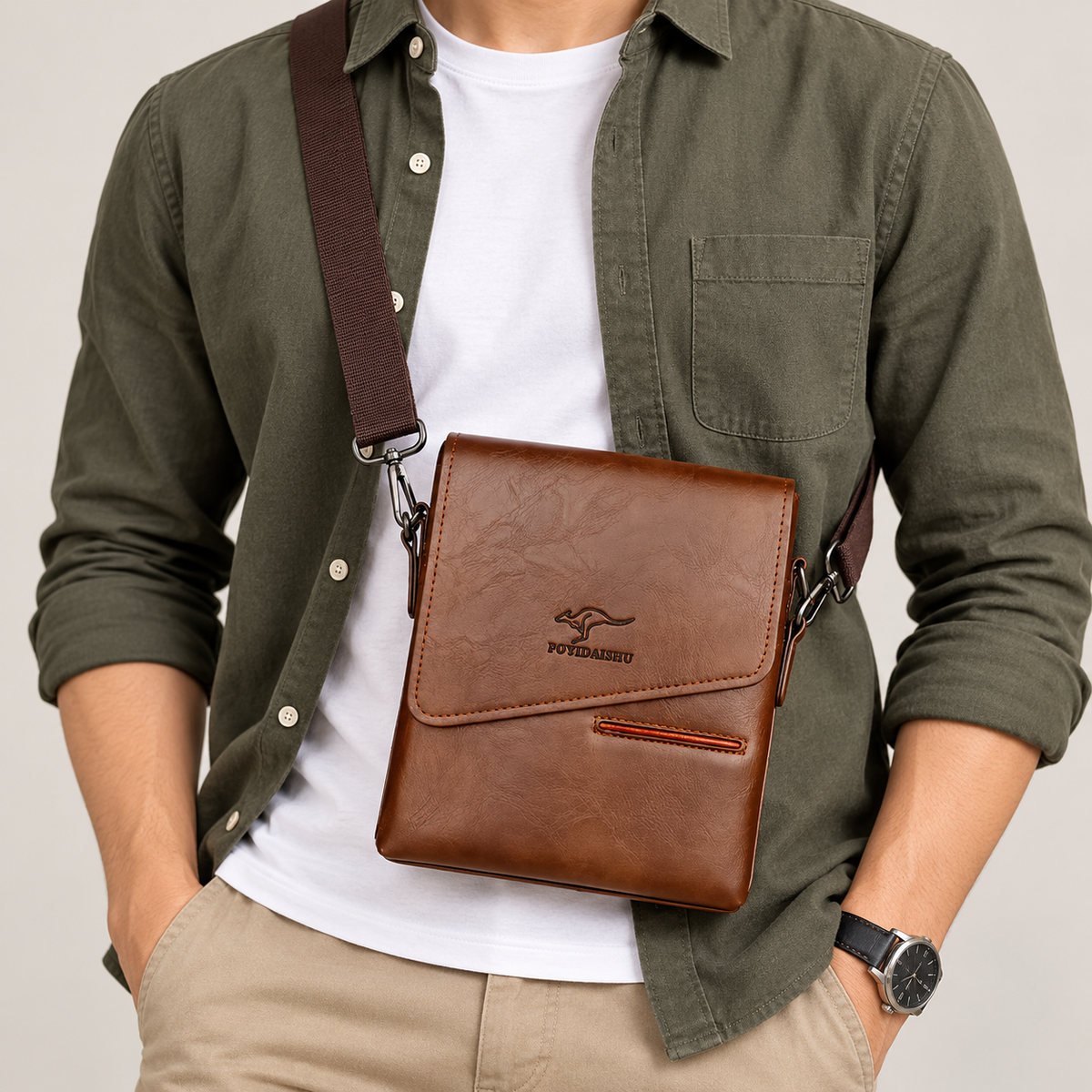 SOREN – Sacoche Bandoulière Homme Élégante et Fonctionnelle