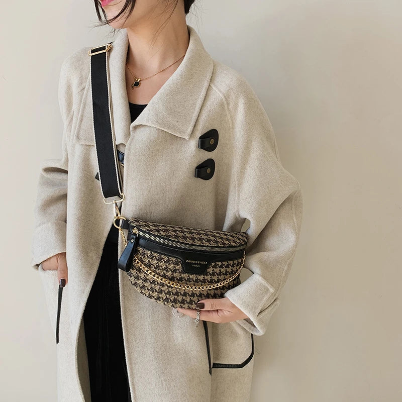 Sacoche Bandoulière Banane Femme Léopard | ÉLINA