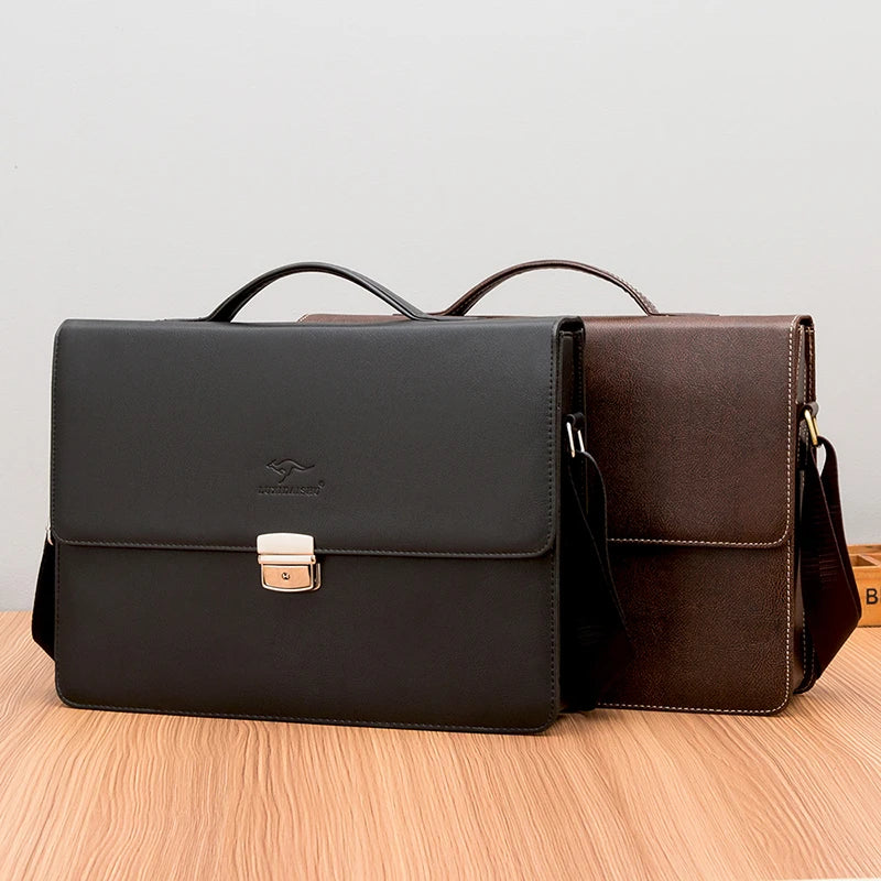 Sacoche bandoulière en cuir porte-documents
