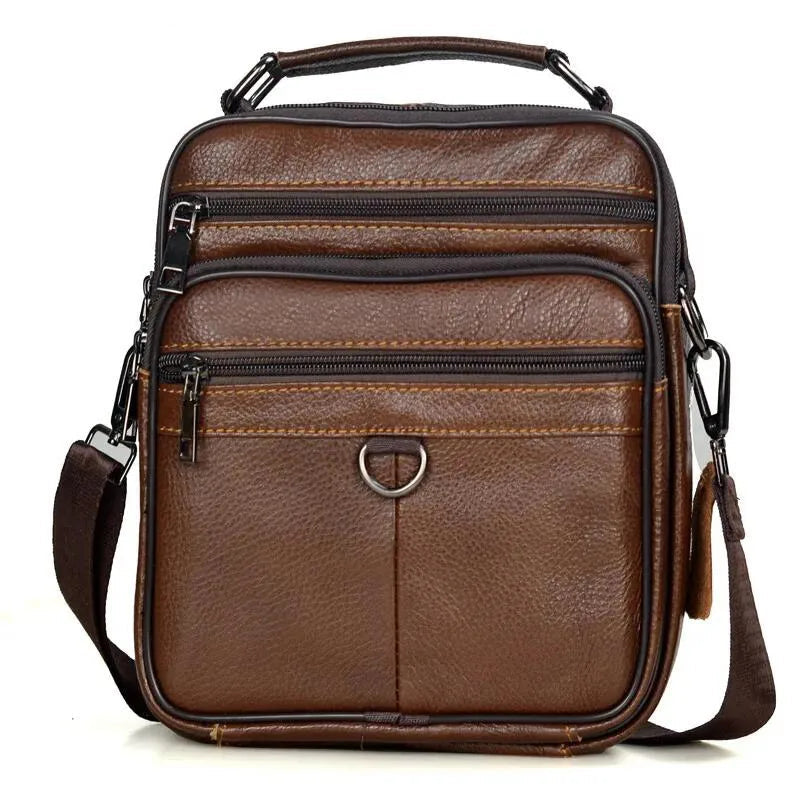 Sacoche Bandoulière Cuir Multipoche – BRENNO