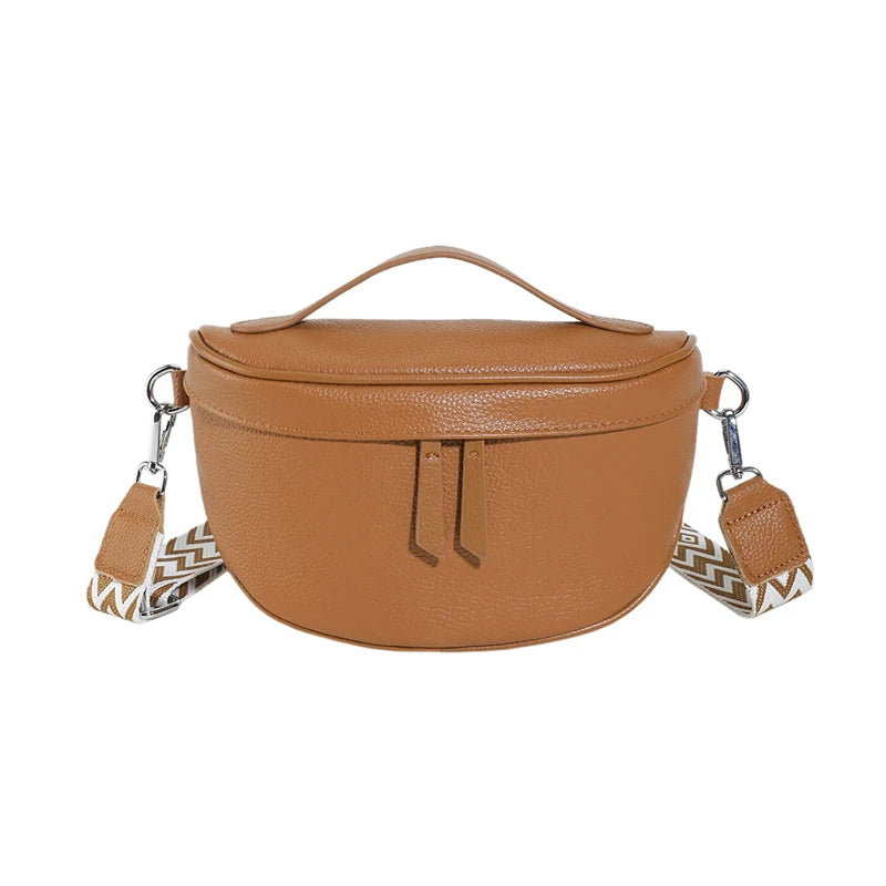 Sacoche Bandoulière Femme en Cuir Véritable avec Pochette | ÉLISE