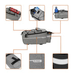 Electric folding rack bag for ground bikes, camel bag accessories, and rear seat bag for riding equipment