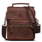 Sacoche en Cuir Véritable à Rabat Multipoche - FENWICK
