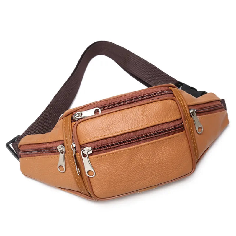 Sacoche Banane Cuir Vintage - ADRIEN