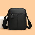 Men's Luxury Designer Genuine Leather Bag Simple Business Casual Shoulder Bag Multiple Pockets Small Crossbody Bags for Men