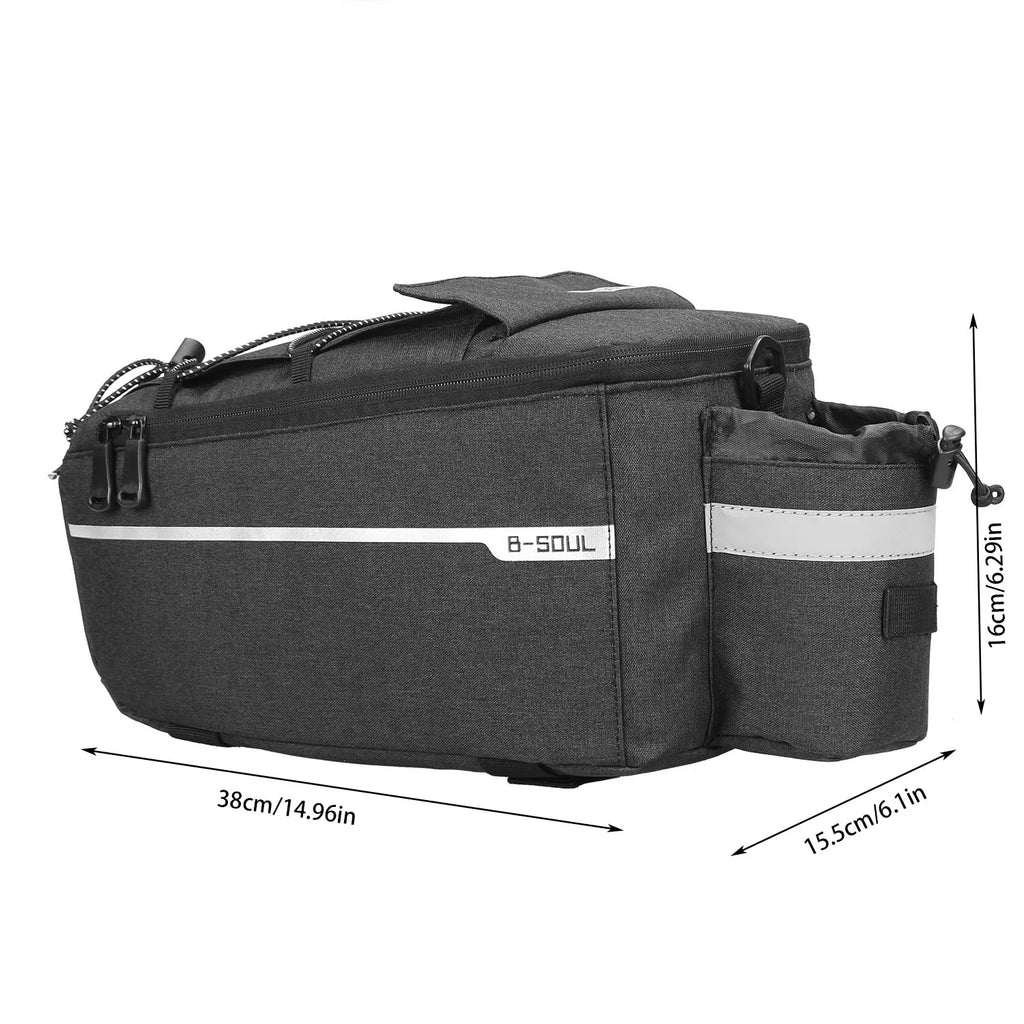 Electric folding rack bag for ground bikes, camel bag accessories, and rear seat bag for riding equipment