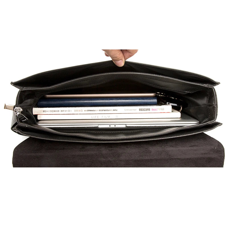 Sacoche bandoulière en cuir porte-documents