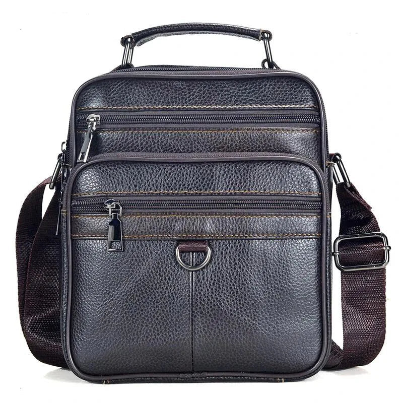 Sacoche Bandoulière Cuir Multipoche – BRENNO