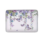 Sacoche Ordinateur Femme Motif Papillons Floral - VIOLETTE
