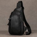 Retro Style Genuine Leather Crossbody Bags Men Male Single Shoulder Bag Leather Sling Bag Fashion Outdoor Chest Pack Anti Theft