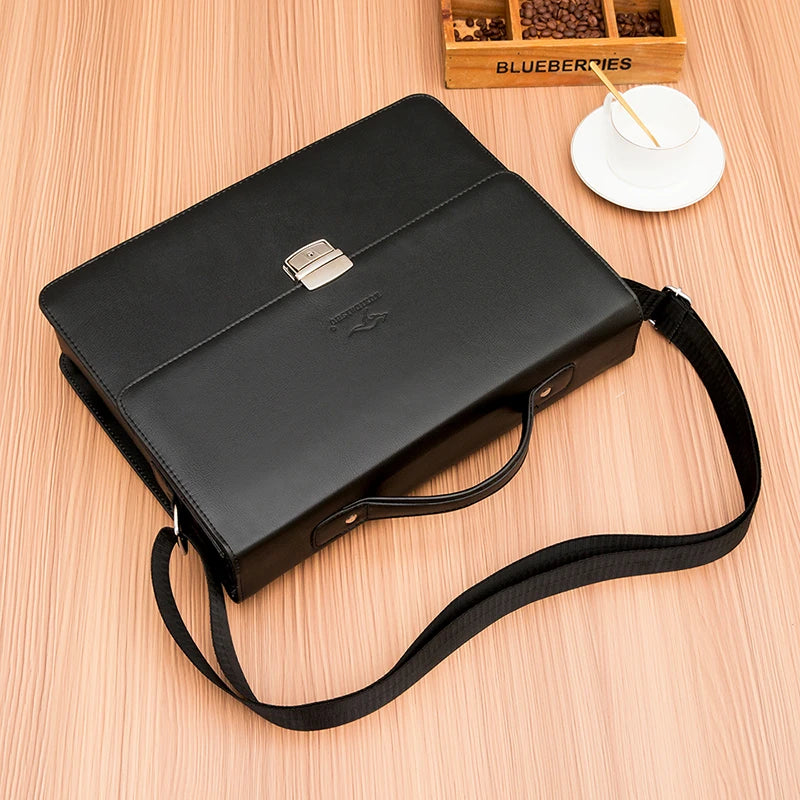 Sacoche bandoulière en cuir porte-documents