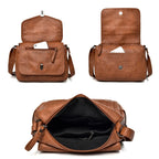 Vintage Soft Leather Femmels' Shoulder Bags Luxury Handbags Women's Packet New Designer Small Crossbody Bag 2024 Sac a Femme