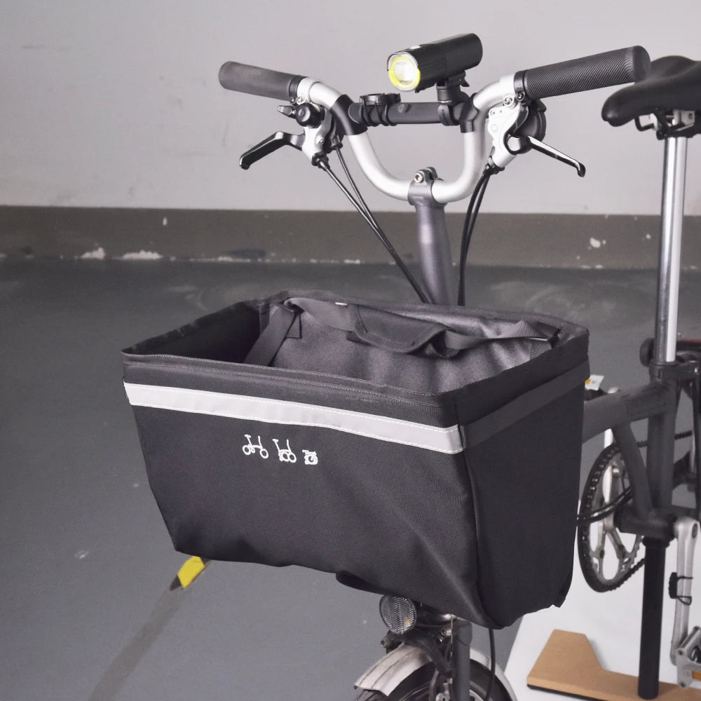 Front Storage Bag With Bracket Original Front Storage Bag For Brompton Folding Bicycle Vegetable Basket Bag And Internal Bracket