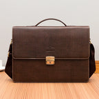 Sacoche bandoulière en cuir porte-documents
