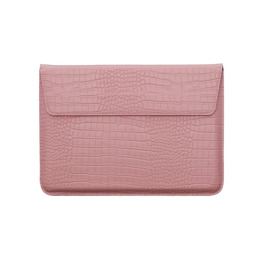 Sacoche Ordinateur Femme Cuir Motif Croco - ADÈLE