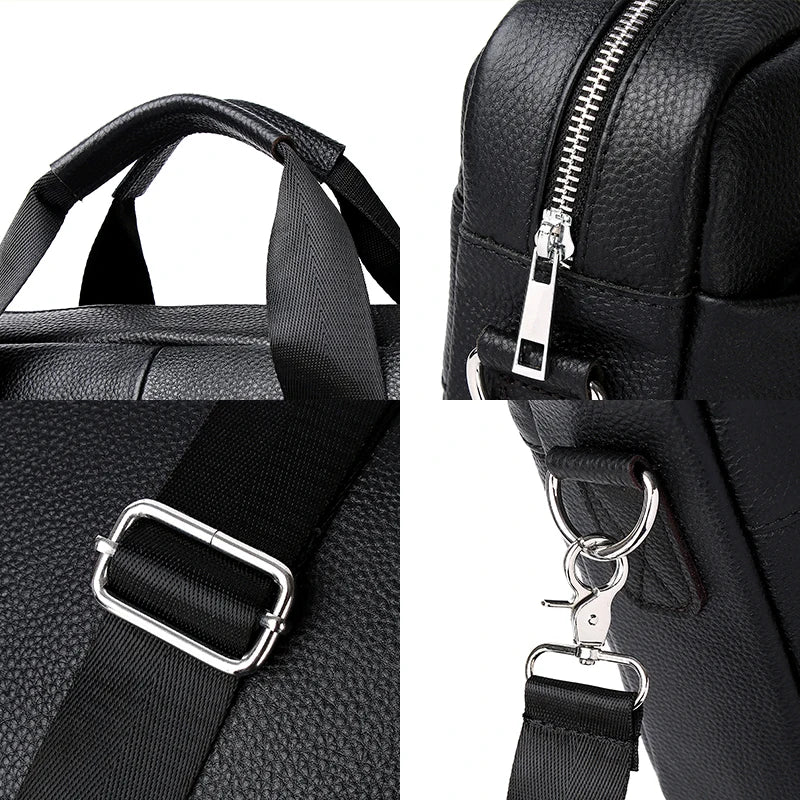 Sacoche Ordinateur Homme Cuir Élégante - FLORIAN