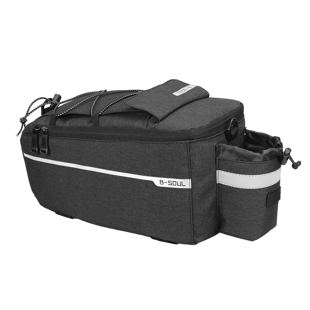 Electric folding rack bag for ground bikes, camel bag accessories, and rear seat bag for riding equipment