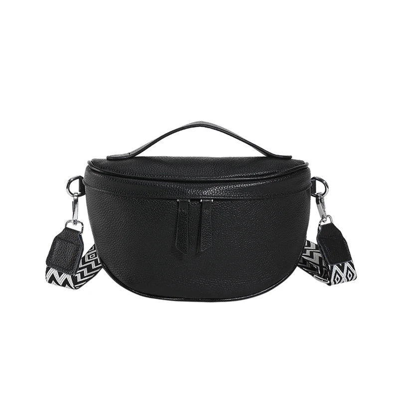 Sacoche Bandoulière Femme en Cuir Véritable avec Pochette | ÉLISE
