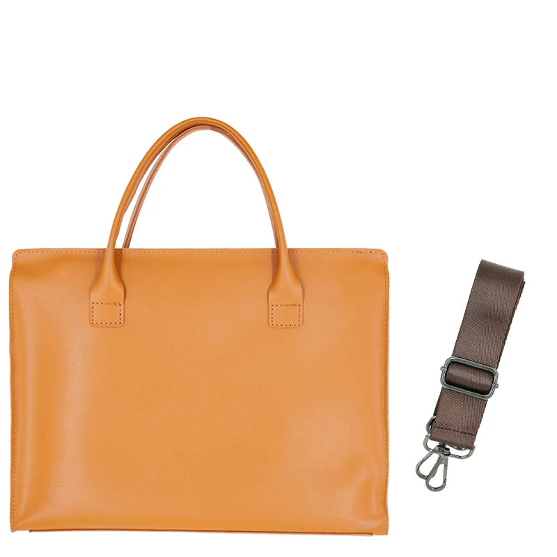 Sacoche Ordinateur Cuir Minimaliste - CÉSAR