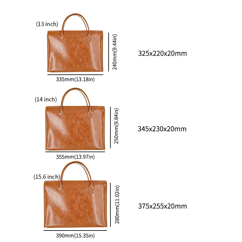 Sacoche Ordinateur Cuir Minimaliste - CÉSAR
