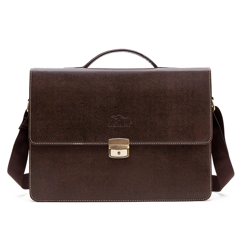 Sacoche bandoulière en cuir porte-documents Homme