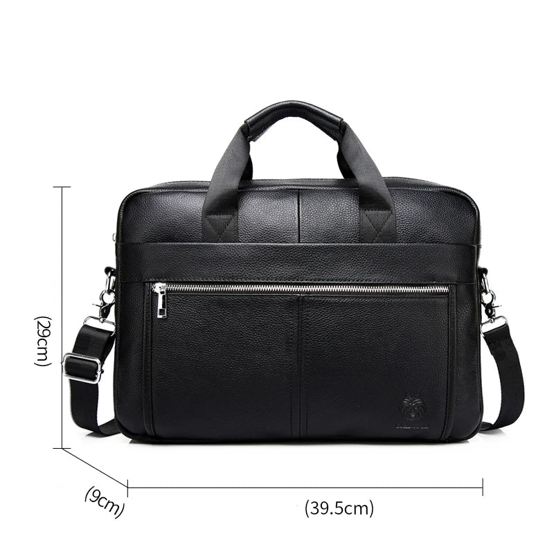 Sacoche Ordinateur Homme Cuir Élégante - FLORIAN