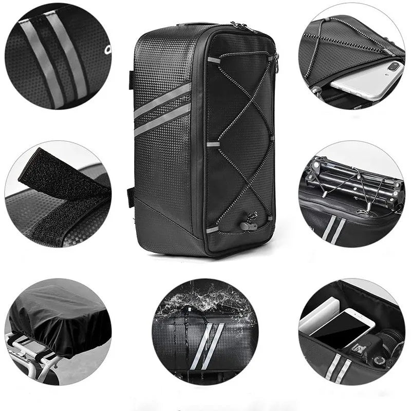 Sacoche de Vélo Porte-Bagage Arrière Multipoche - ORION