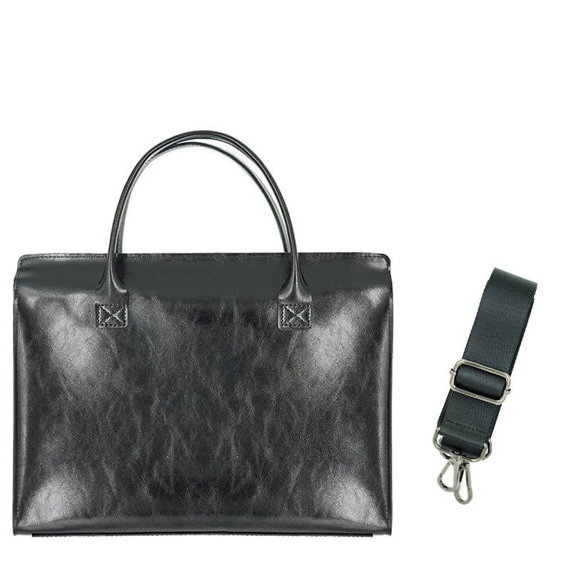 Sacoche Ordinateur Cuir Minimaliste - CÉSAR