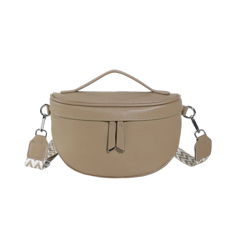 Sacoche Bandoulière Femme en Cuir Véritable avec Pochette | ÉLISE