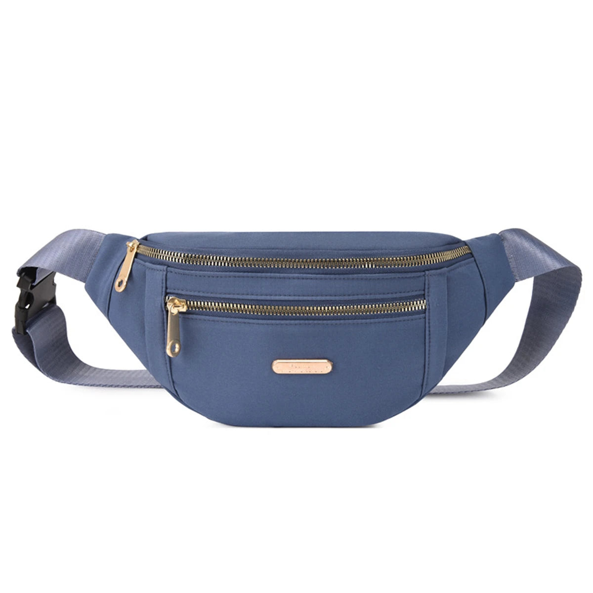 Sacoche Banane Zips Dorés Multipoche - ÉMILIE