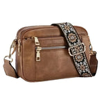Sac Bandoulière Tendance Sangle Brodée  – NOÉMIE