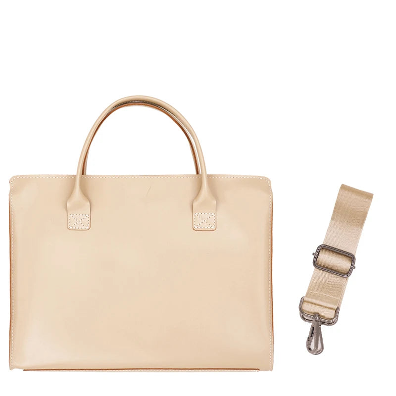 Sacoche Ordinateur Cuir Minimaliste - CÉSAR